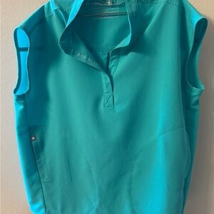 Figs Rafaela Scrub Top in Oasis